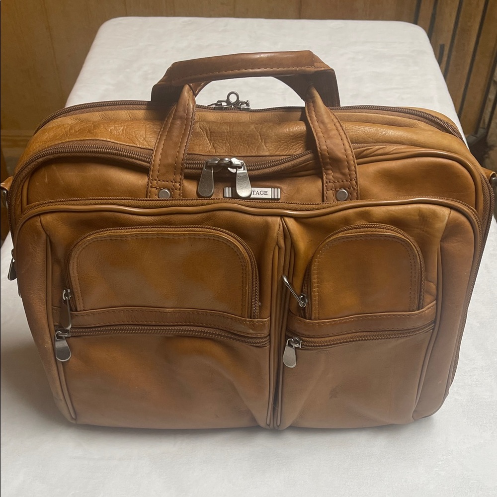 Leather Men's Vintage Leather briefcase